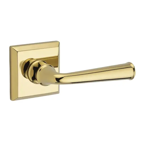 Full Dummy Federal Lever and Traditional Square Rose Lifetime Brass Finish