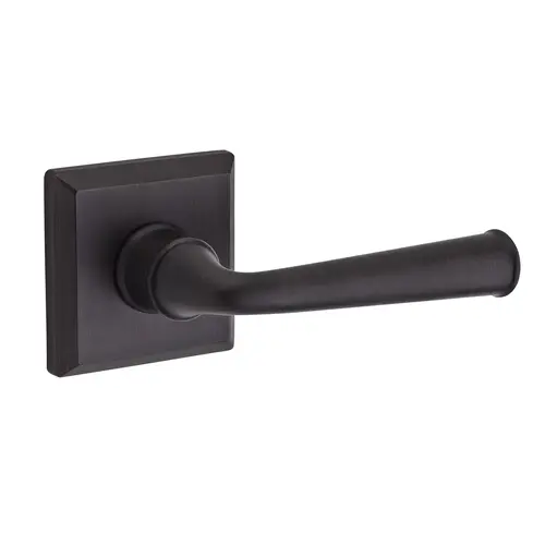 Passage Federal Lever and Traditional Square Rose with 6AL Latch and Dual Strike Venetian Bronze Finish