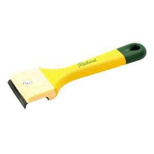 Wood Scraper, 1 in W Blade, Convex Ground Blade, Polypropylene Handle