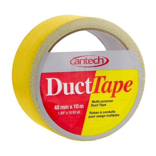 Cantech 393054810 TAPE DUCT CLOTH YELLW 48MMX10M