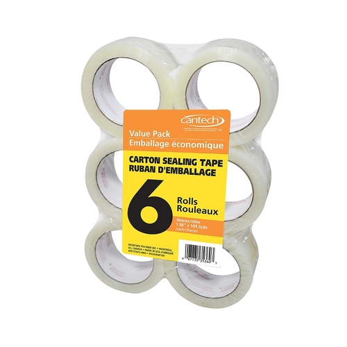 TAPE SEALING CARTON 48MMX100M - pack of 6