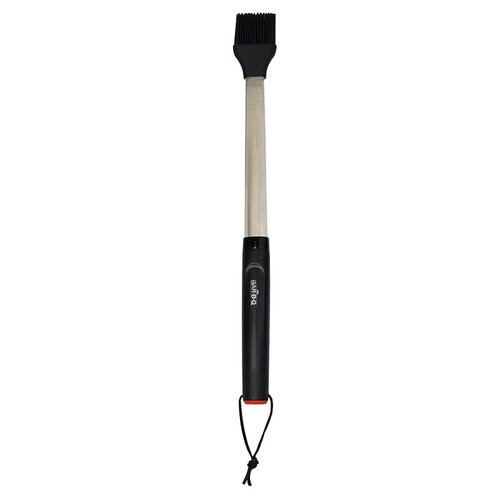 MR. BAR-B-Q 20153Y Basting Brush, Silicone Bristle, Plastic Handle, Round Handle