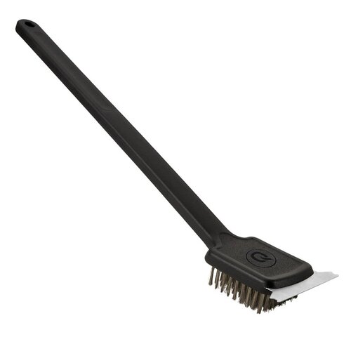 MR. BAR-B-Q 60300Y Grill Brush, Stainless Steel Bristle, Stainless Steel Handle, 18 in L