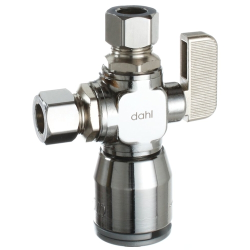 Dahl Brothers 511-QG3-31-30 Ball Valve, 1/2, 3/8 x 1/4 in Connection, Compression, Manual Actuator, Brass Body