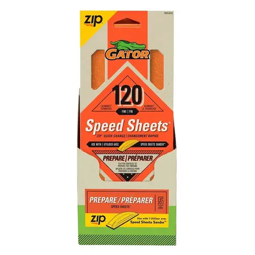 SHEET SANDING LARGE H&L 120GRT - pack of 5