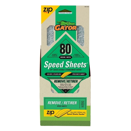 SHEET SANDING LARGE H&L 80GRIT - pack of 5