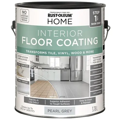 Home Floor Base Coating, Pearl Gray, 3.78 L