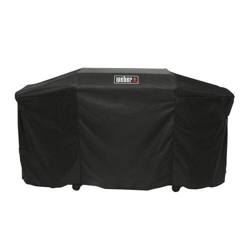 Weber 3400120 Premium Griddle Cover, 77 in W, 26.4 in D, 39-1/2 in H, Polyester, Black