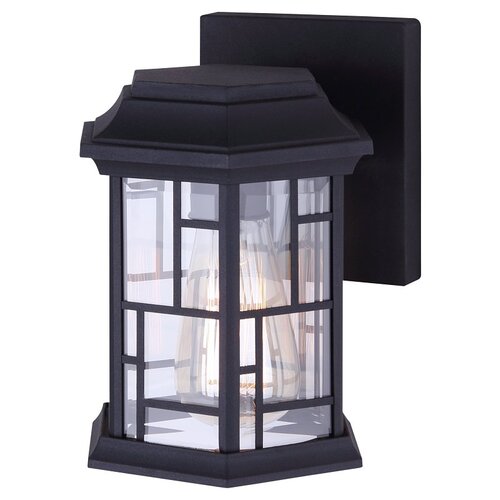 CHANTRY Outdoor Light, 100 W, Type A Lamp, Black Fixture