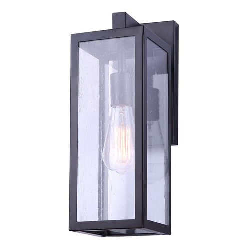 NEWPORT Outdoor Light, 120 V, 100 W, Type A Lamp, Metal Fixture, Black Fixture, Matte Fixture