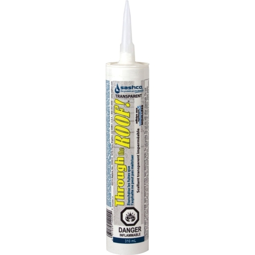 Roof Sealant, Clear, Liquid, 10.5 oz, Cartridge