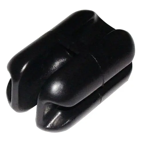 Heavy-Duty Corner Insulator, Poly, Black, Wire Mounting