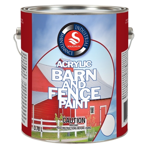 UCP Paints 22805-4-SOL E22805-3.78 Barn & Fence Paint, Red, 3.78 L
