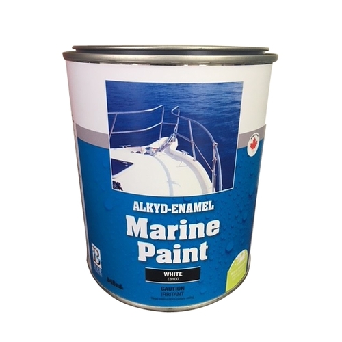 UCP Paints 8100-1-SOL E8100-946 Marine Paint, Gloss Sheen, Natural White, 946 mL, Can