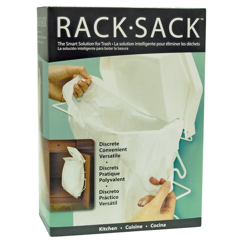 Rack Sack Series Trash Disposal System, 15 to 21 L Capacity, 9-1/2 in L, 13-1/2 in H