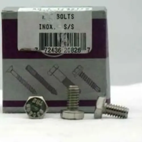 Hex Bolt, 5/16-18 Thread, 1-1/2 in OAL, Stainless Steel, Coarse, Partial Thread, 50/BX