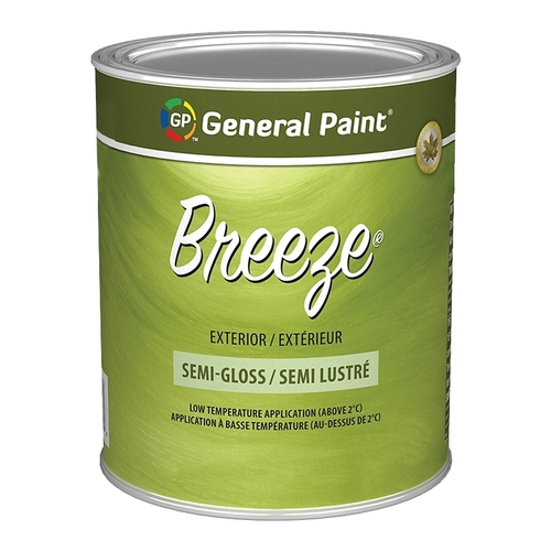 General Paint GE0071049-14 Breeze 71-049-14 Exterior Paint, Semi-Gloss, Deep Base, 1 qt