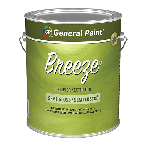 Breeze 71-049-16 Exterior Paint, Semi-Gloss, Deep Base, 1 gal - pack of 4