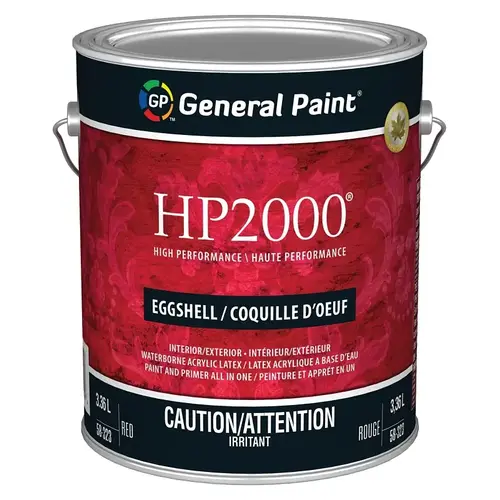 HP2000 58-323-16 Exterior Paint, Eggshell, Red Base, 1 gal - pack of 2