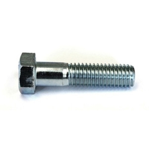 Hex Bolt, 3/8-16 Thread, 3-1/2 in OAL, 2 Grade, Steel, Zinc, Coarse, Partial Thread - pack of 3