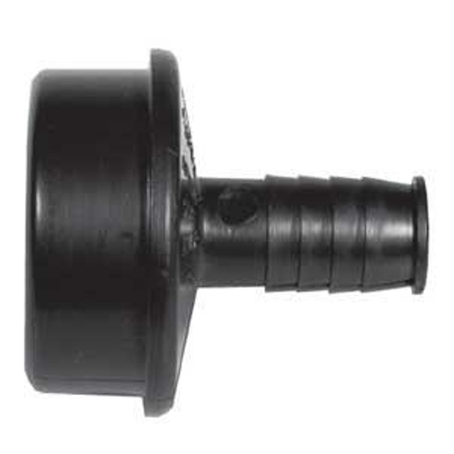 IPEX USA LLC 027278 Dishwasher Pipe Adapter, 1-1/2 x 1/2 in, Spigot x Barb, ABS, Black