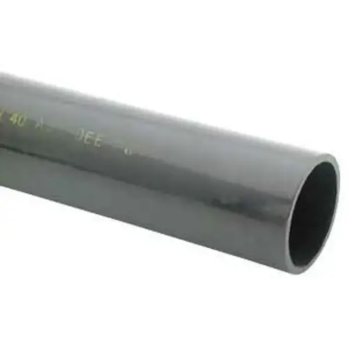 Pipe, 2 in, 12 ft L, SCH 40 Schedule, ABS