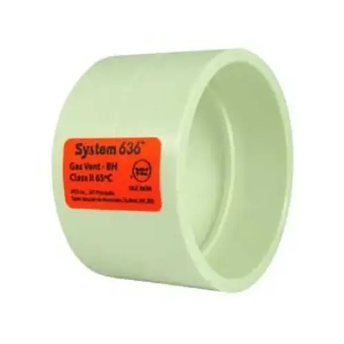 System 636 Series Coupling, 2 in, Hub, PVC, SCH 40 Schedule