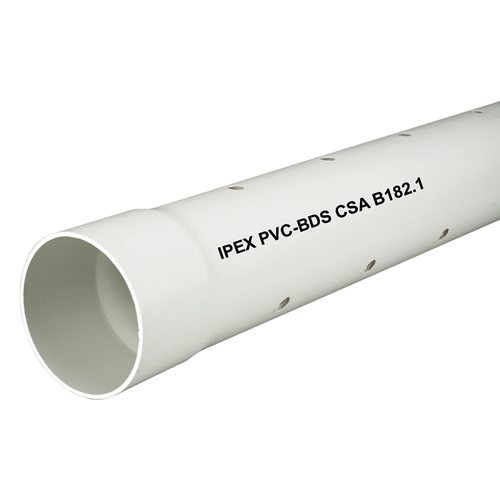 IPEX USA LLC 4530 00 Sewer Pipe, 3 in, 10 ft L, PVC