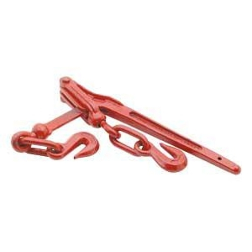 Lever Load Binder, 5400 lb Working Load, 4-1/2 in Hook Opening, Red