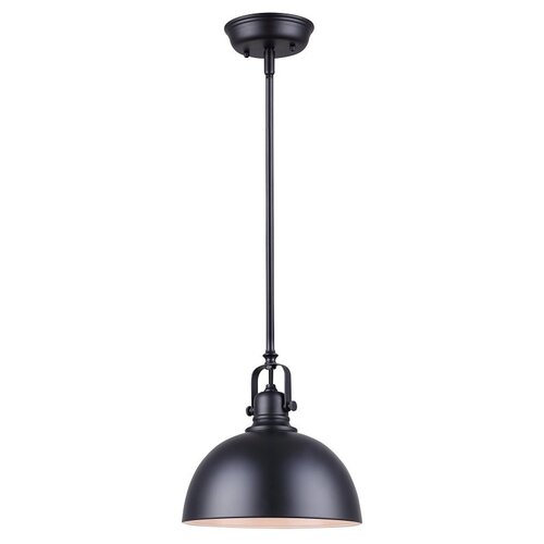 POLO Series Pendant Light, 100 W, 1-Lamp, Matte Black Fixture