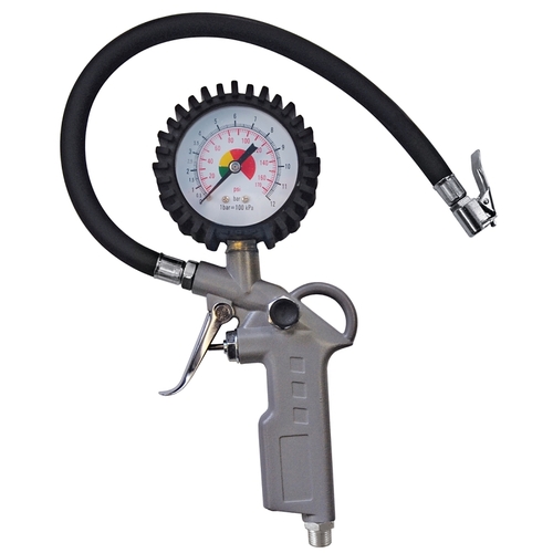 TOPRING 88.6300 88.63 Tire Inflator, 0 to 170 psi, Rubber Gauge Case