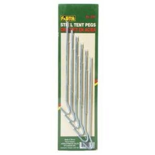 WORLD FAMOUS 631 Tent Peg, 8 in L, Steel