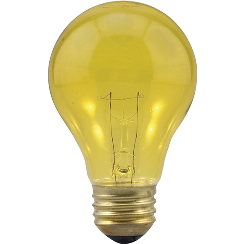 Incandescent Bulb, 25 W, A19 Lamp, Medium Lamp Base, 2850 K Color Temp, 3000 hr Average Life - pack of 6