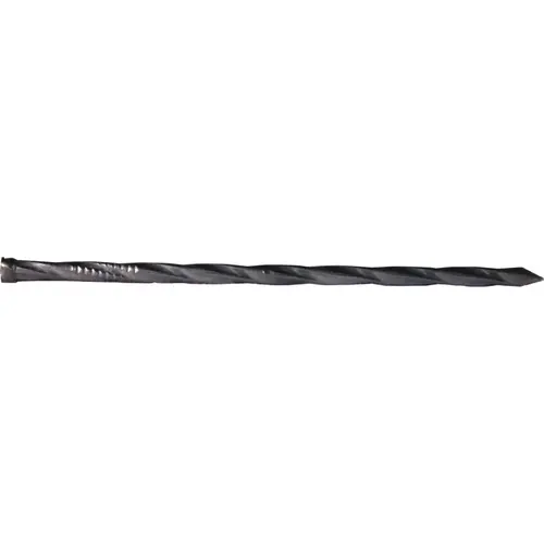 00 Finishing Nail, 3D, 1-1/4 in L, Carbon Steel, Brite, Brad Head, Spiral Shank, 1 lb