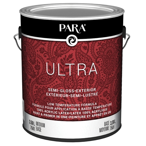 Ultra 7500 Exterior Paint, Semi-Gloss, Medium Base - pack of 4