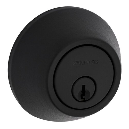 Weiser 9SD91000-042 Safe Lock Deadbolt, 3 Grade, Keyed Key, Matte Black, 2-3/8 to 2-3/4 in Backset