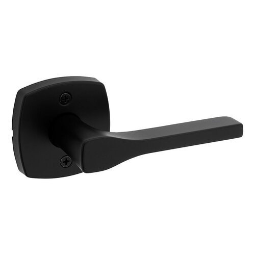 Prague Dummy Door Handle, Lever Handle, Transitional Design, Matte Black, Residential, Zinc