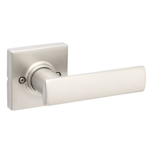 Elements Breton Dummy Door Handle, Lever Handle, Contemporary Design, Satin Nickel, Residential