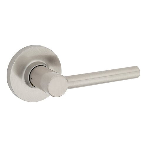 Safe Lock Reminy Passage Door Handle, Lever Handle, Satin Nickel, 1-3/8 to 1-3/4 in Thick Door