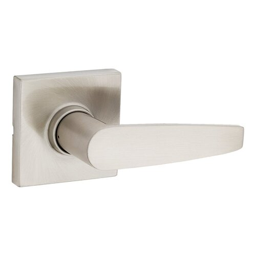 Safe Lock Winston Passage Door Handle, Lever Handle, Satin Nickel, 1-3/8 to 1-3/4 in Thick Door