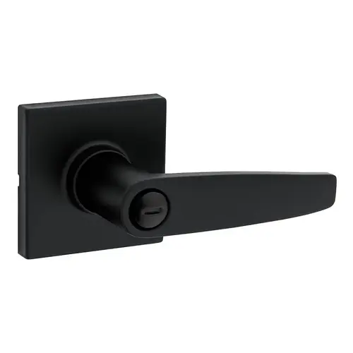 Safe Lock Winston Privacy Door Handle, Traditional Design, Lever Handle, Matte Black, Turn Piece