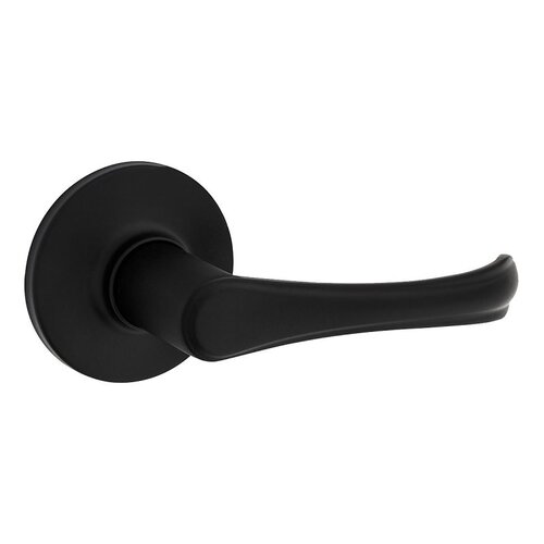 Safe Lock Grapevine Passage Door Handle, Lever Handle, Matte Black, 1-3/8 to 1-3/4 in Thick Door