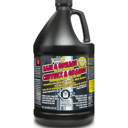 1972 Hair Grease Drain Opener, Liquid, 1 gal