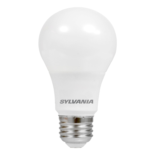 Sylvania 78040 LED Bulb, 9 W, Medium E26 Lamp Base, A19 Lamp, 800 Lumens, 5000 K Color Temp - pack of 4