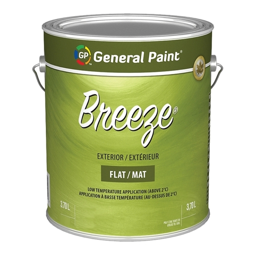 Breeze 70-052-16 Exterior Paint, Flat, Accent Base, 1 gal - pack of 4