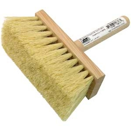 Cleaning Brush, White/Yellow, 3 in W Brush, 6-1/2 in OAL