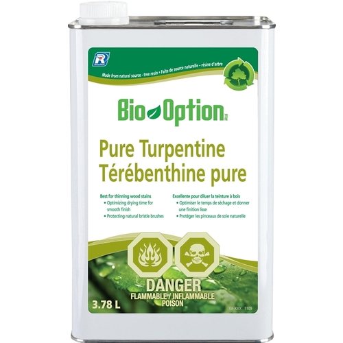 Bio-Option Varsol 13-304 Pure Turpentine Thinner, 205 L, Bottle - pack of 4