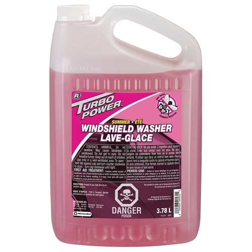 Turbo Power 15-214 Windshield Washer, 3.78 L Bottle Pink