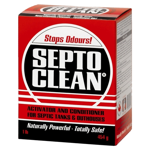 Septic Cleaner, Powder, Brown/Dusty Light Yellow, 1 lb