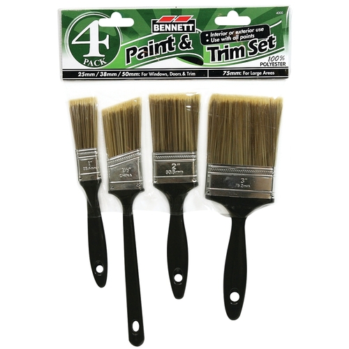 Paint and Trim Set, 4-Brush